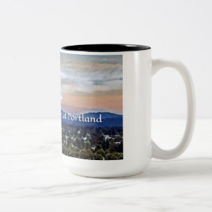 Celebrate Portland, Oregon Zweifarbige Tasse
