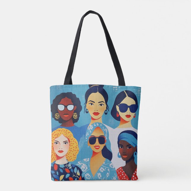 Celebrate Powerful Women | Freunde | für sie Tasche (Rückseite)