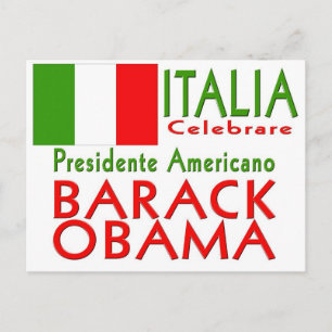 CELEBRATE Präsident Obama Einweihung von Keepake Postkarte