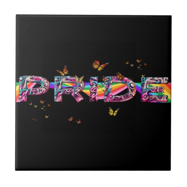 Celebrate Pride Keramik Tile Fliese (Vorderseite)