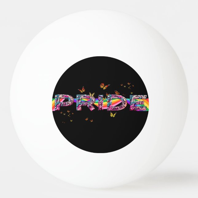 Celebrate Pride Tischtennisball (Vorderseite)