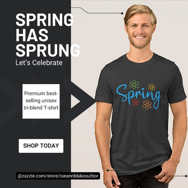 Celebrate Springtime Unisex Tri-Blend-Shirt Tri-Blend Shirt (Von Creator hochgeladen)