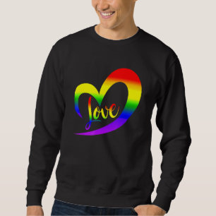 Celebrate stolz auf Liebe LGBt Pride Rainbow Halb Sweatshirt