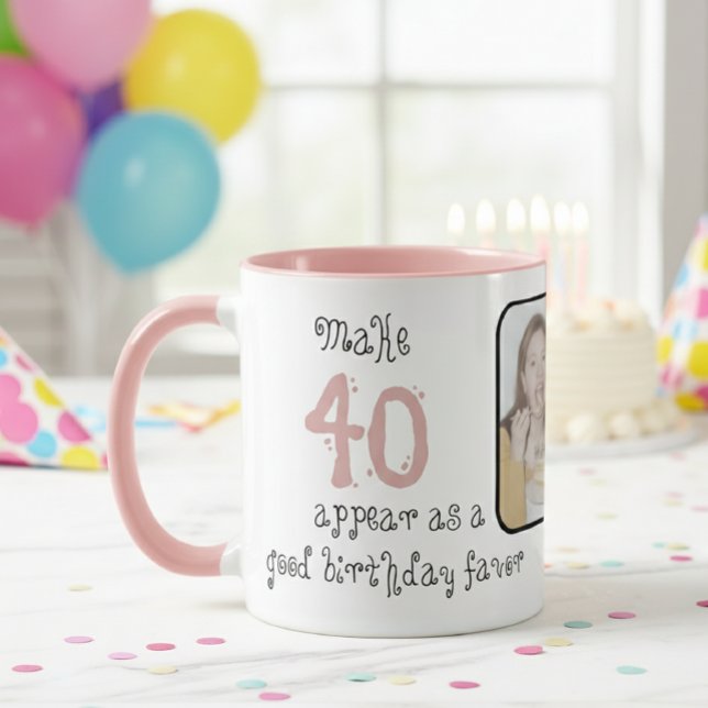Celebrate the 40th Birthday in Style, Personalized Tasse (Von Creator hochgeladen)