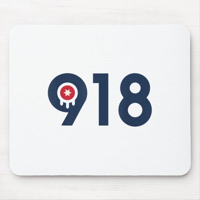 Celebrate The Nine One Eight Tulsa Oklahoma 918 Ar Mousepad (Vorne)