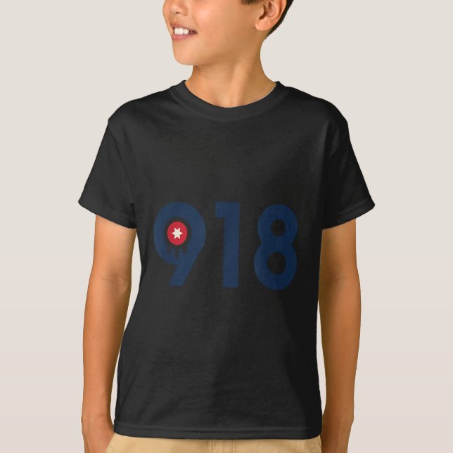 Celebrate The Nine One Eight Tulsa Oklahoma 918 Ar T-Shirt (Vorderseite)