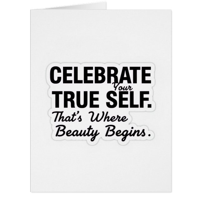 Celebrate True Self Sticker (Vorderseite)