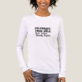 Celebrate True Self Sticker Tri-Blend Shirt