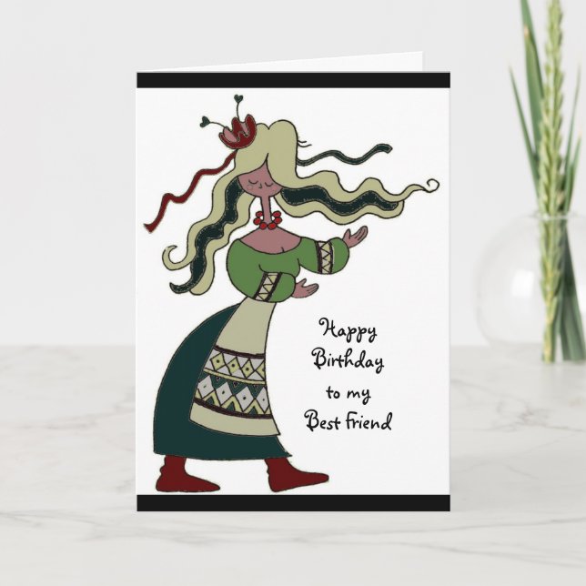 Celebrate und Dance Ukraine Folk Art Karte (Vorderseite)