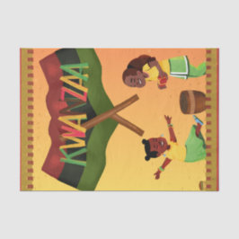 "Celebrate Unity: Eine fröhliche Kwanzaa-Ansammlun Seidenpapier