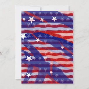 Celebrate US Flagge Einladung