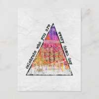 Celebrate Who you Postcard