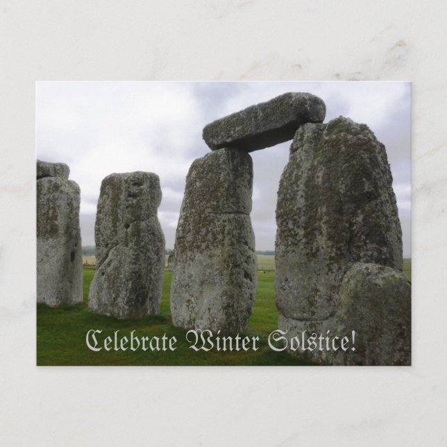 Celebrate Winter Solstice Postcard Postkarte (Vorderseite)