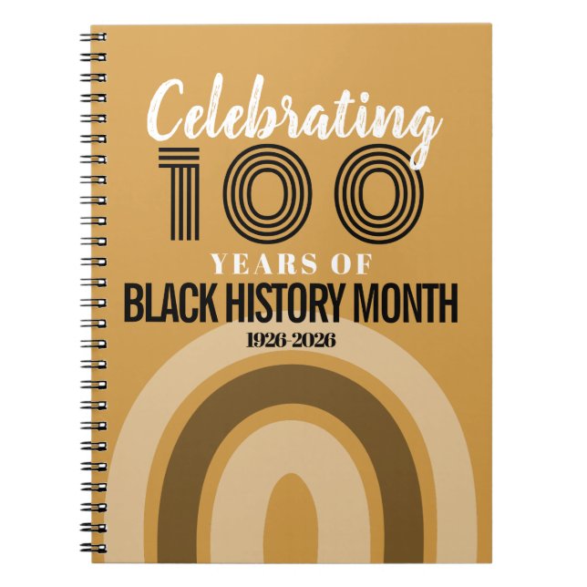Celebrating 100 Years Of Black History Month Notizblock (Vorderseite)