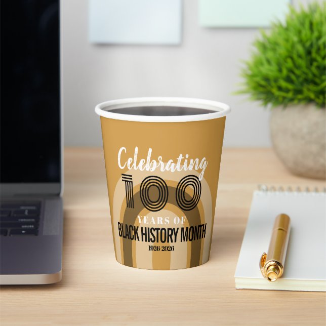 Celebrating 100 Years Of Black History Month Pappbecher (InSitu)