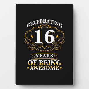 Celebrating 16 Years of Being Awesome Fotoplatte