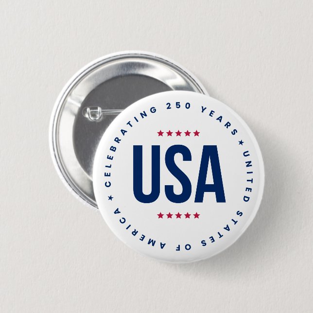 Celebrating 250 Years  Button (Vorne & Hinten)