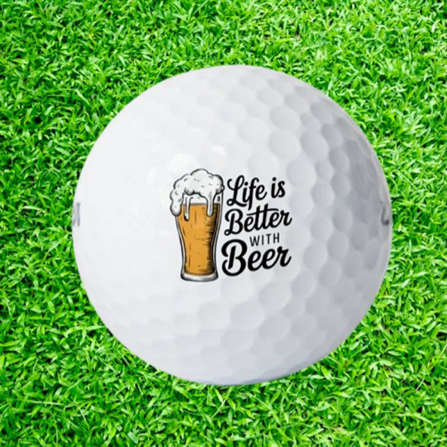 Celebrating Beer Golfball (Celebrate dad's love for golf and beer with our funny designs! )