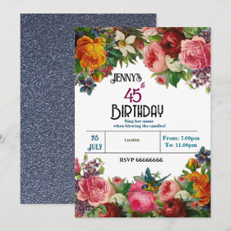 Celebrating Her Birthday  Einladung