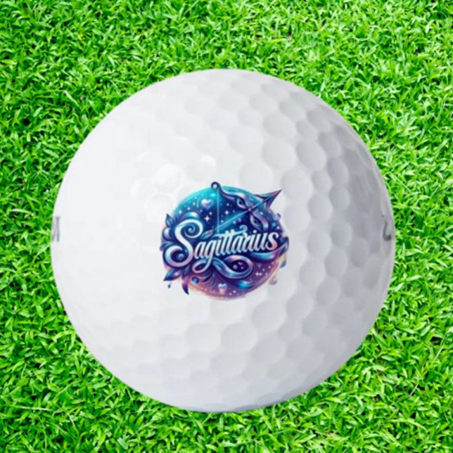 Celebrating sagittarius golfball (Make your special day unforgettable with personalized Sagittarius golf balls! )