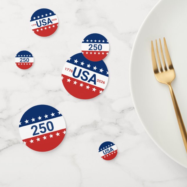 Celebrating the USA's 250th anniversary Konfetti (Gruppe)