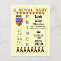 Celebration Cards Royal Prince Louis von Cambridge