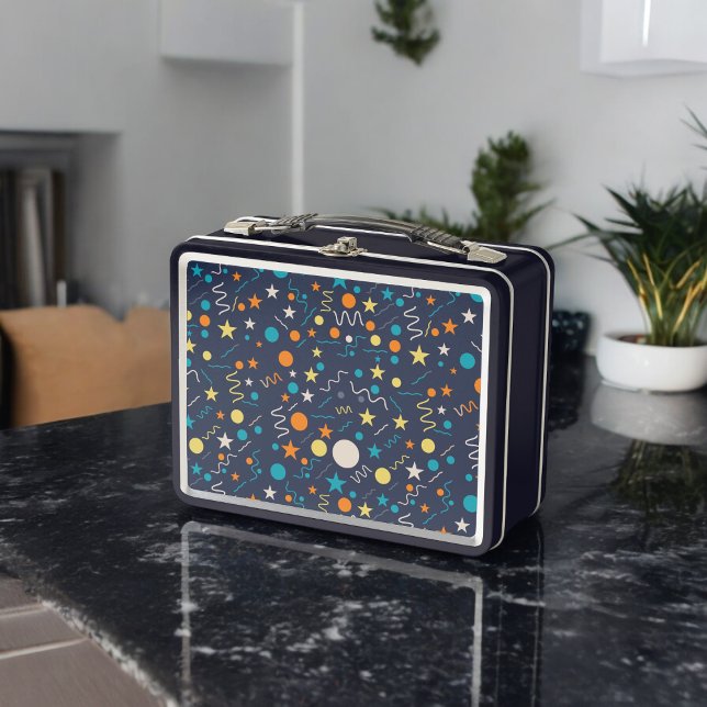 Celebration Confetti Shapes Metall Brotdose (Lunchbox )