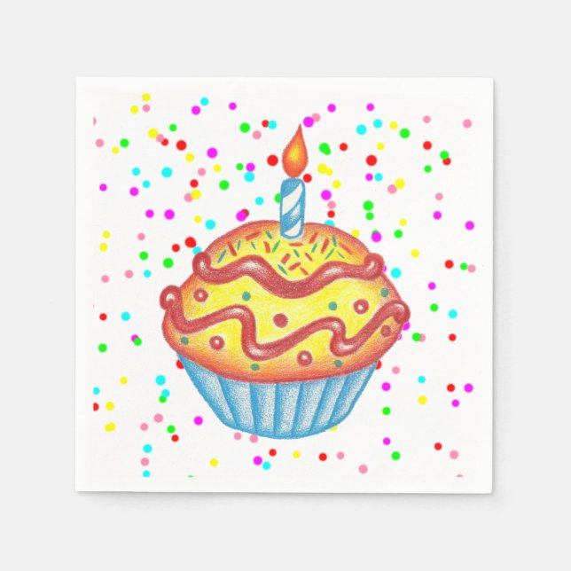 Celebration Cupcake Napkins Serviette (Vorderseite)