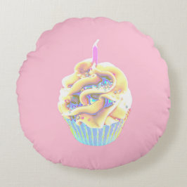 Celebration Cupcake Rundes Kissen