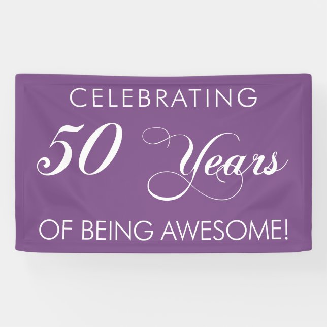 Célébration De 50 Ans D'Être Une Bannière Magnifiq (Horizontal)