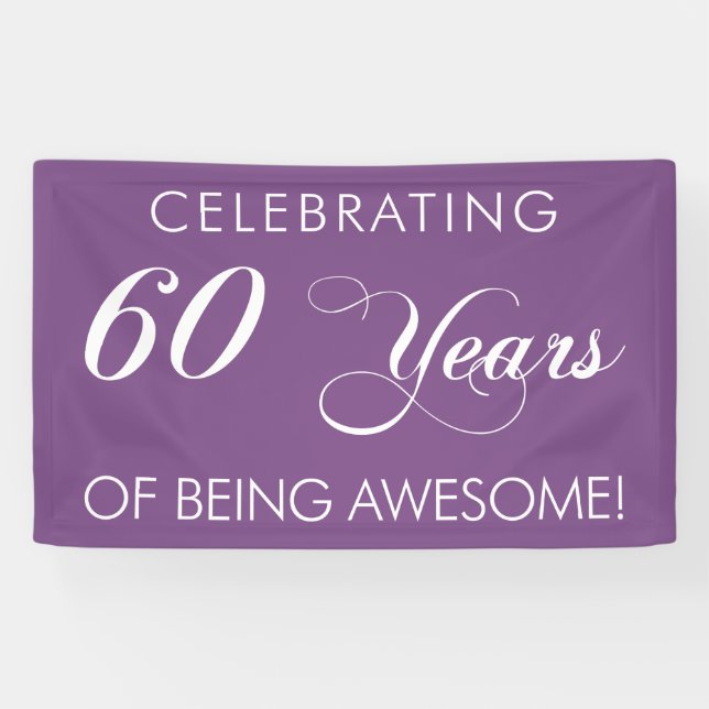 Célébration De 60 Ans D'Être Une Bannière Magnifiq (Horizontal)