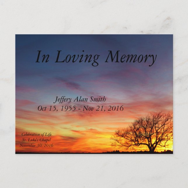 Célébration de faire-part de la vie (Devant)