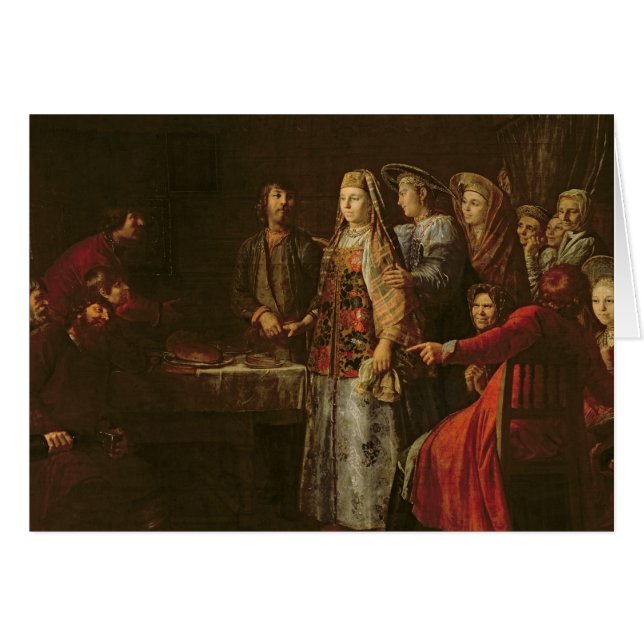 Célébration de l'accord de mariage, 1777 (Devant horizontal)