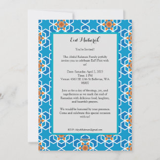 Célébration de l'Aïd el-Fitr - Invitation