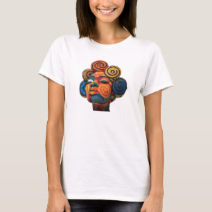 Célébration de l'art coloré du t-shirt de quilting