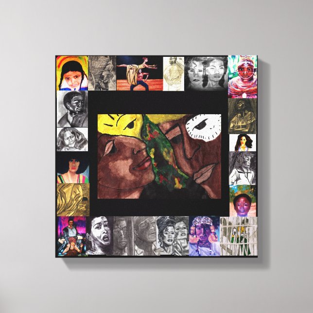 CÉLÉBRATION DE L'HISTOIRE NOIRE DE LA toile PEUPLE (Recto)