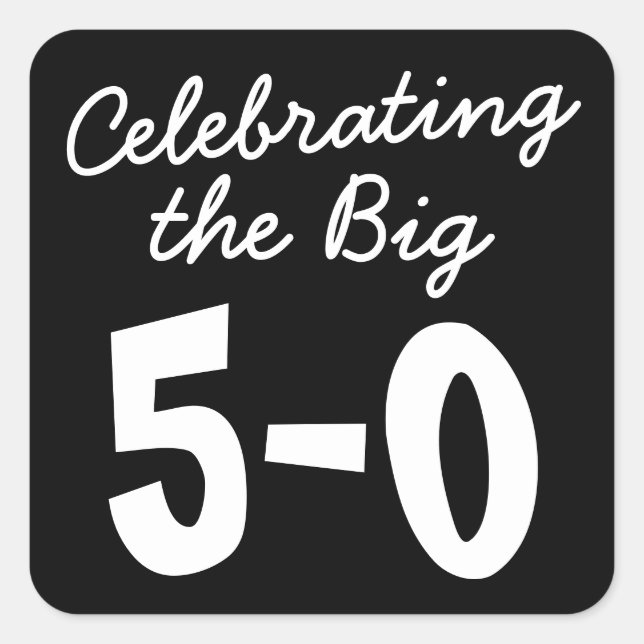 Célébration des grands Stickers du 50e anniversair (Devant)