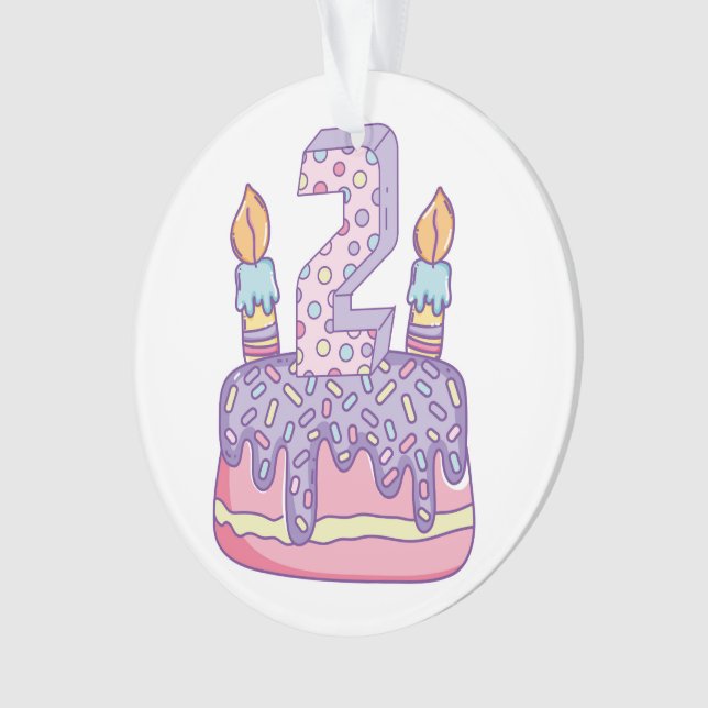 Célébration deux de joyeux anniversaire (devant)