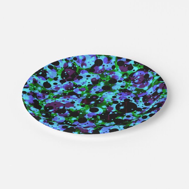 Celebration Dots 8-PAPER-PARTY-TELLER Pappteller (Schrägansicht)