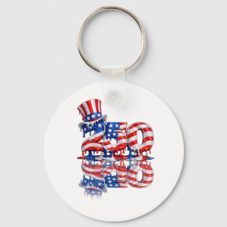 Célébration du 4 juillet avec un porte-clés cool