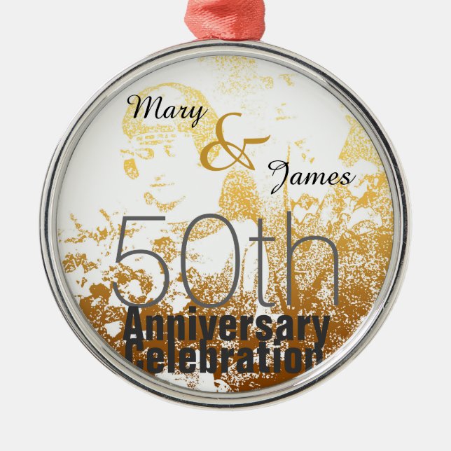 Célébration du 50e anniversaire ornement personnal (Devant)
