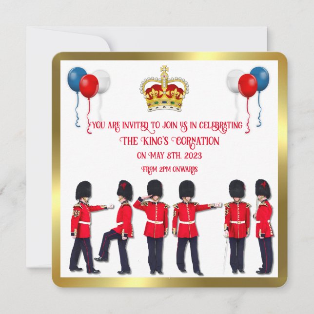 Célébration du couronnement Déjeuner Invitation (Devant)