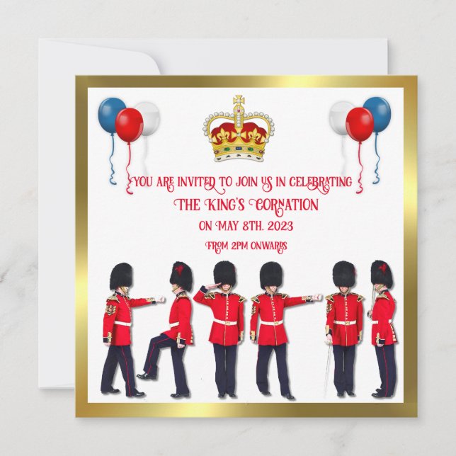 Célébration du couronnement Déjeuner Invitation (Devant)