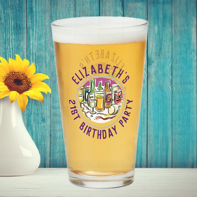 Célébration du verre d'anniversaire de l'âge de 21 (Créateur téléchargé)