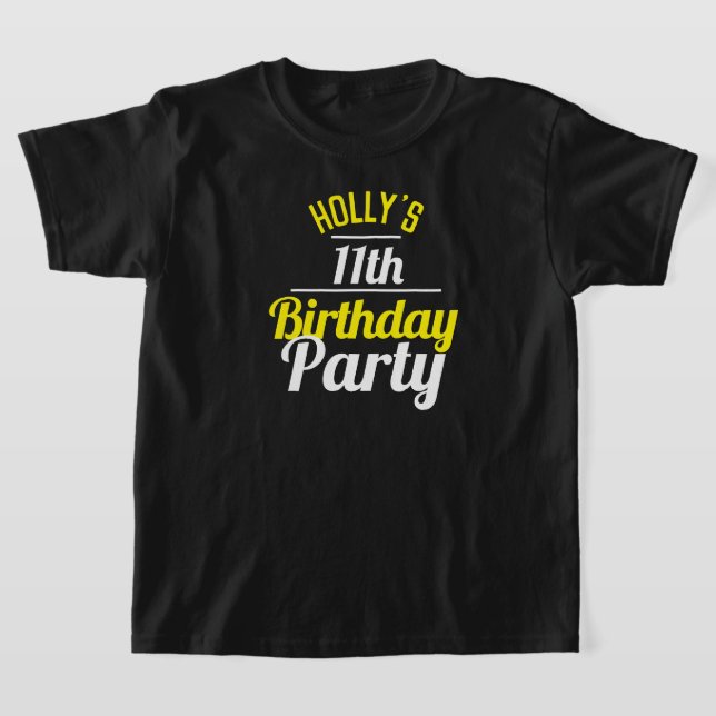 Célébration d'un T-shirt 11ème anniversaire (Poser)