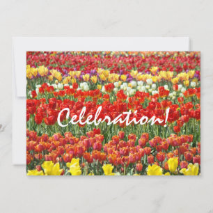 Célébration ! Invitations de fin d'année Fleurs de