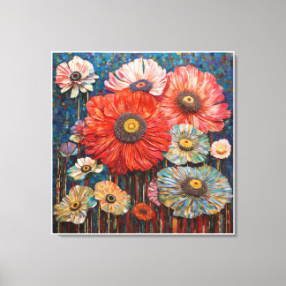 celebration of floral life anemones leinwanddruck