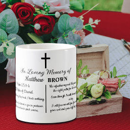 Celebration Of Life Bible Verse Funeral Keepsake Kaffeetasse