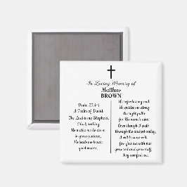 Celebration Of Life Bible Verse Funeral Keepsake Magnet