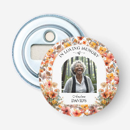 Celebration Of Life Floral Funeral Keepsake Flaschenöffner